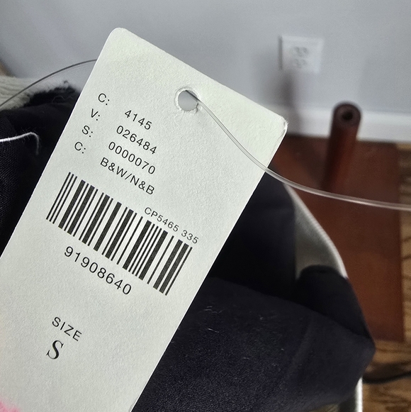 Anthropologie New Black White Colorblock Micro Beach Shorts Womens Size Small - Picture 9 of 11